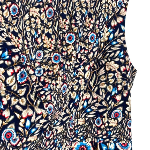 ANTHROPOLOGIE MAEVE BRINDLE FLORAL SLEEVELESS FITTED SHEATH DRESS - Picture 12 of 16